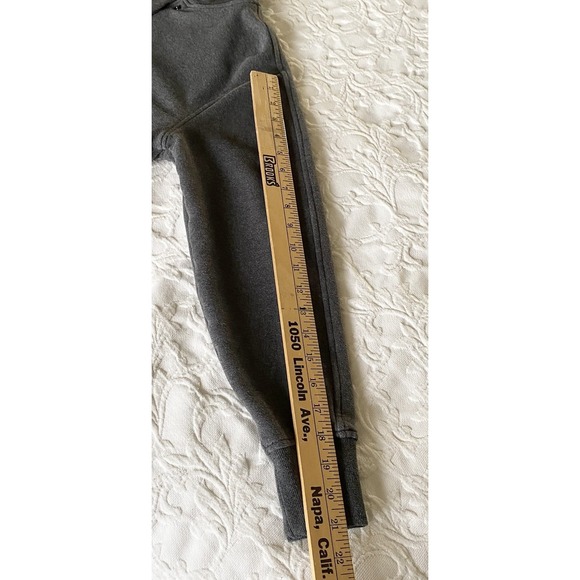 Athleta Retroplush Bomber Jacket Women XS Charcoal Gray Athleisure Full Zip Coat - Picture 9 of 13